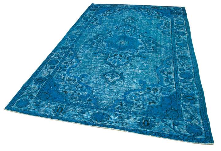 6x10 Turquoise Over Dyed Rug - 25705
