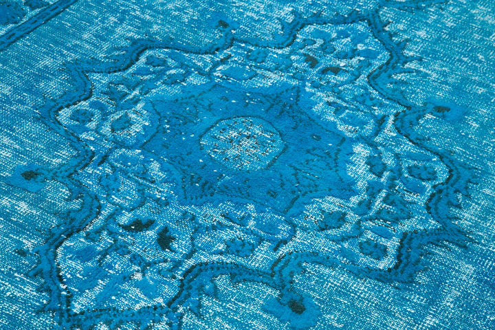 6x10 Turquoise Over Dyed Rug - 25705