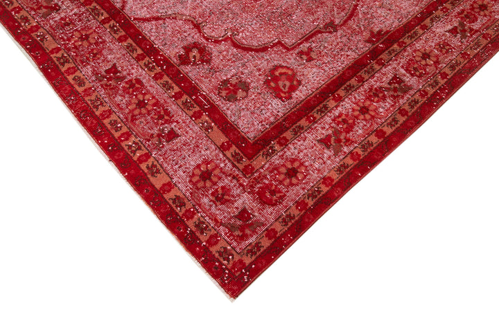 7x11 Red Over Dyed Rug - 25706