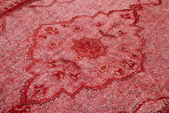 7x11 Red Over Dyed Rug - 25706