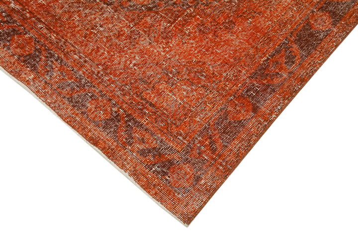 5x12 Orange Turkish Over Dyed Runner Rug - 2571