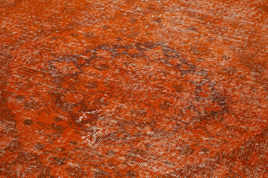 5x12 Orange Turkish Over Dyed Runner Rug - 2571