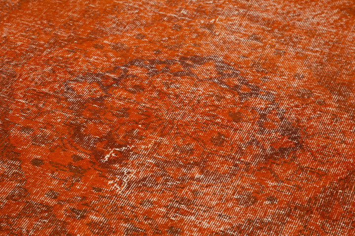 5x12 Orange Turkish Over Dyed Runner Rug - 2571