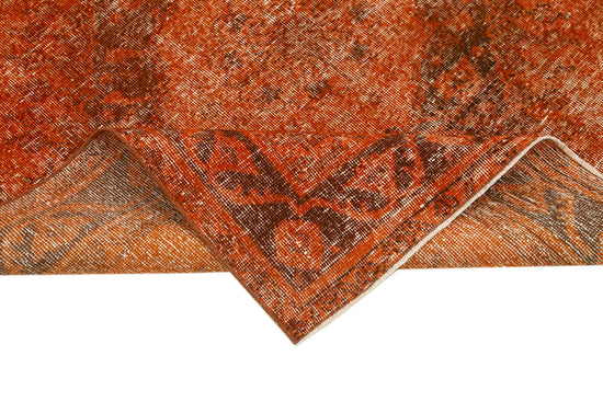 5x12 Orange Turkish Over Dyed Runner Rug - 2571