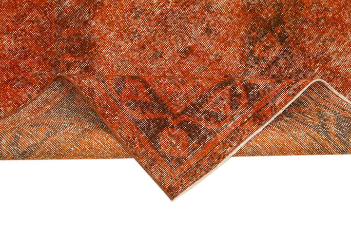 5x12 Orange Turkish Over Dyed Runner Rug - 2571