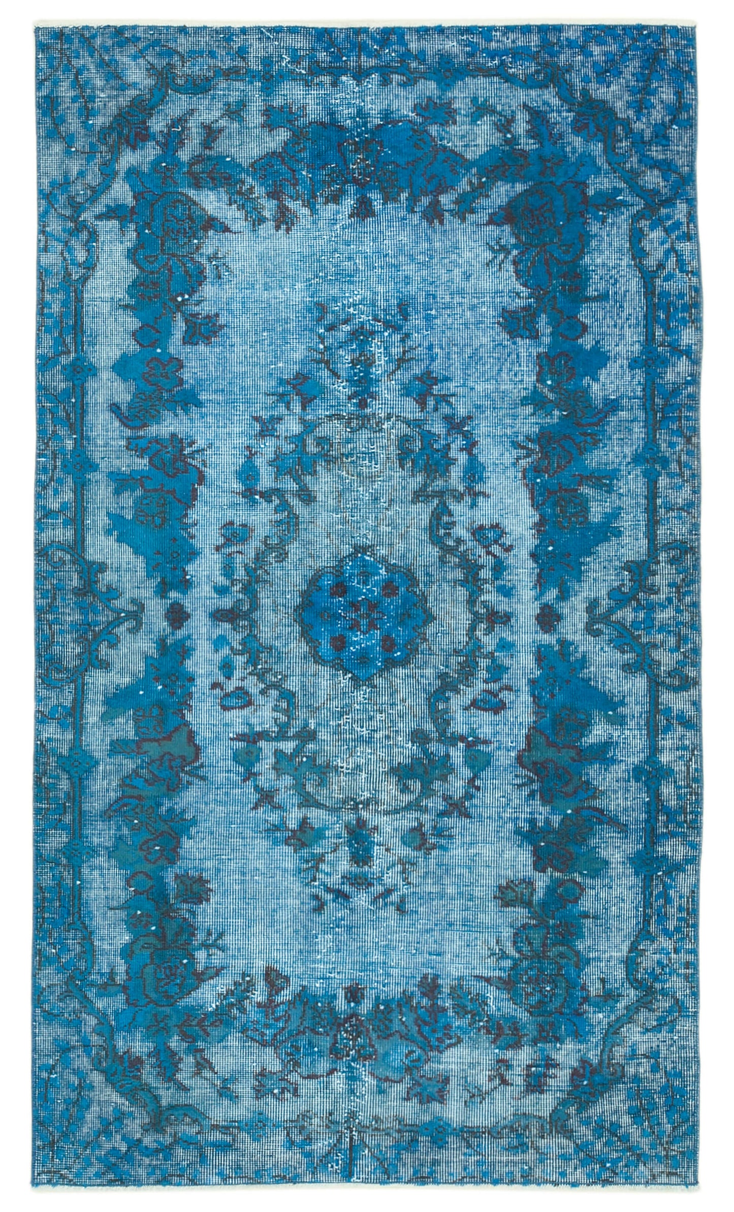 4x7 Turquoise Over Dyed Rug - 25725
