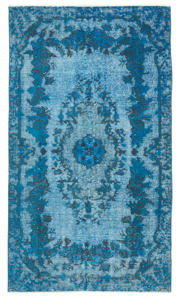4x7 Turquoise Over Dyed Rug - 25725