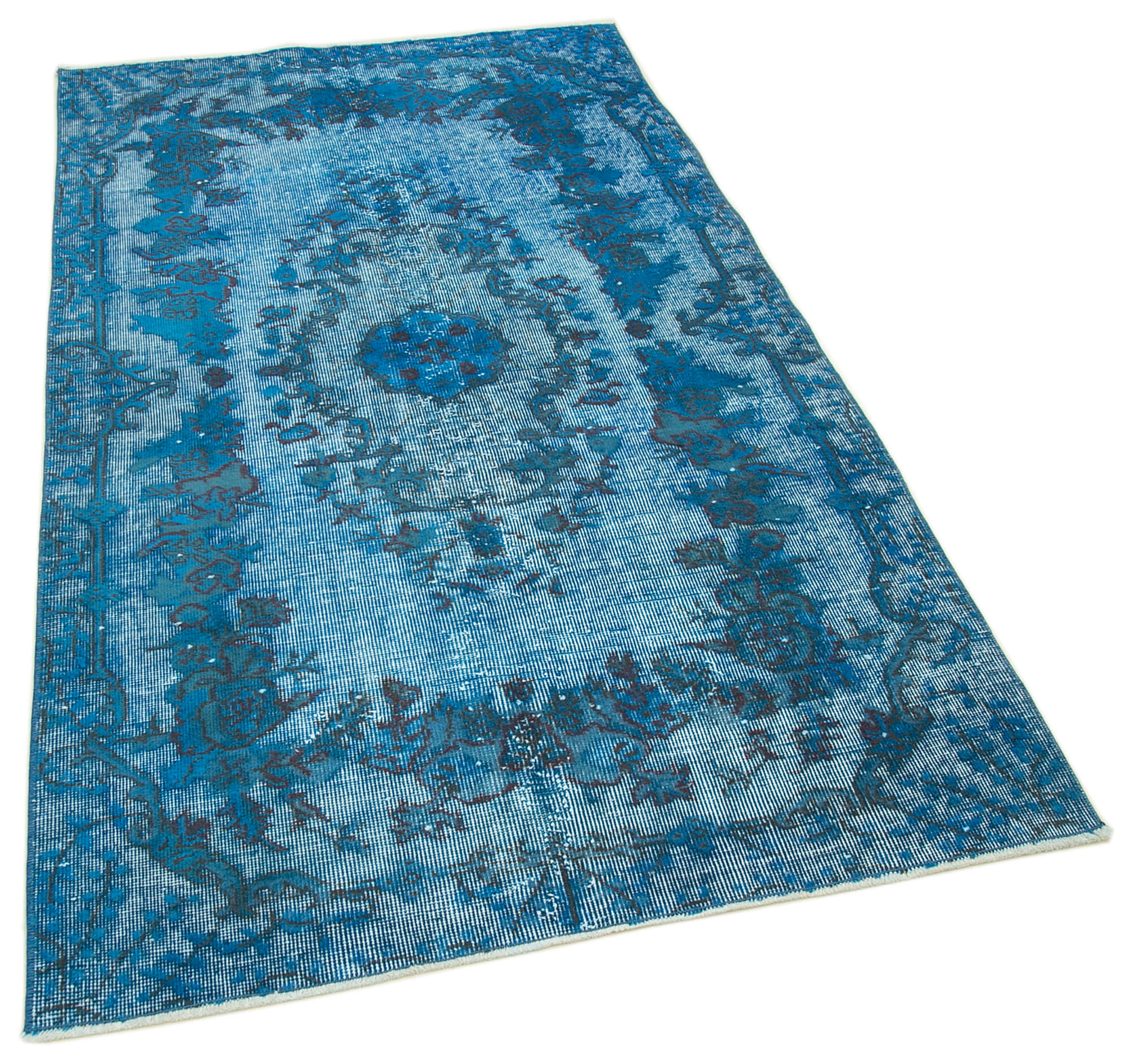 4x7 Turquoise Over Dyed Rug - 25725