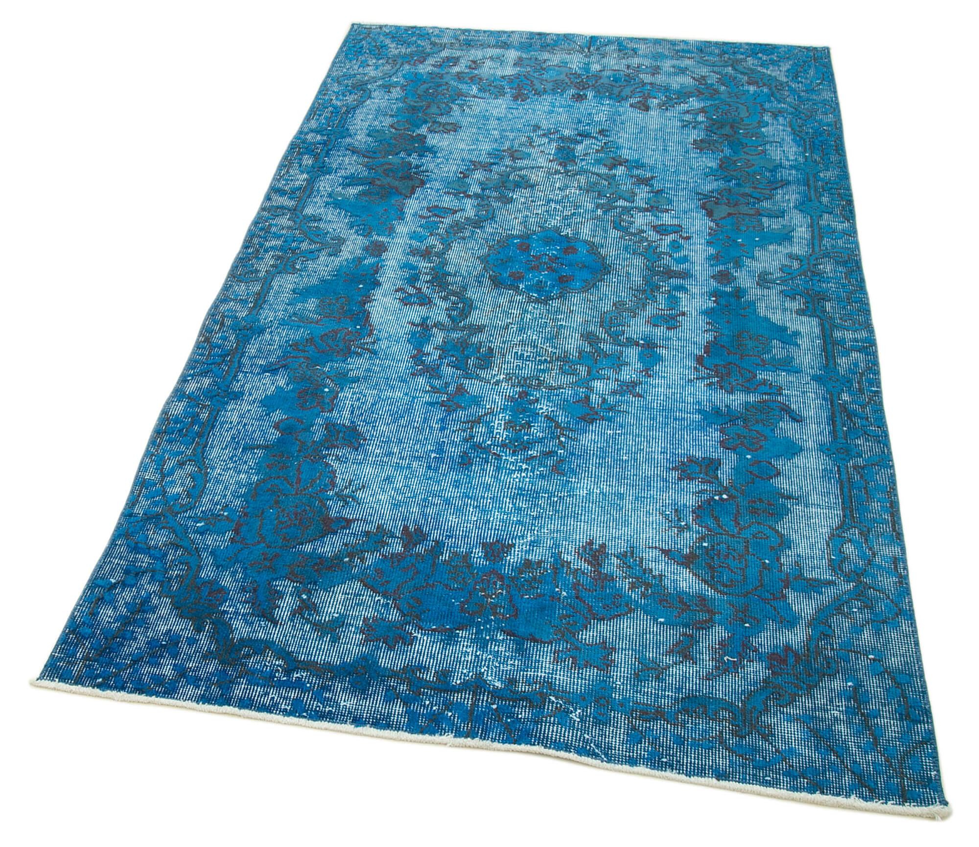 4x7 Turquoise Over Dyed Rug - 25725
