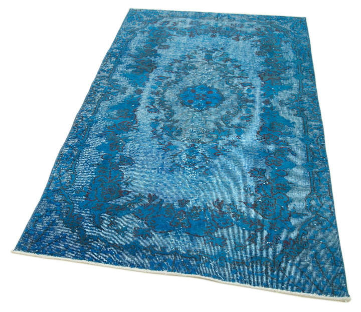 4x7 Turquoise Over Dyed Rug - 25725