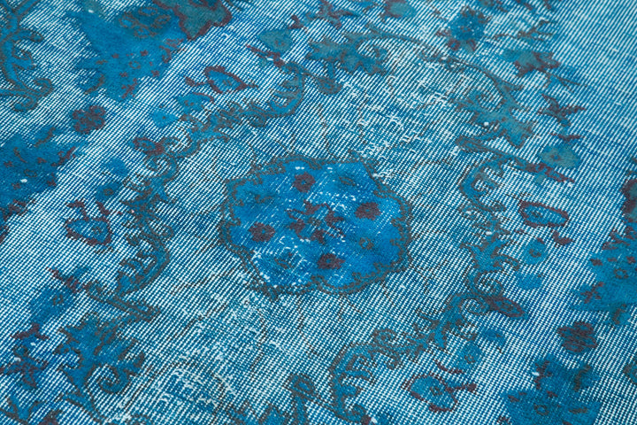 4x7 Turquoise Over Dyed Rug - 25725