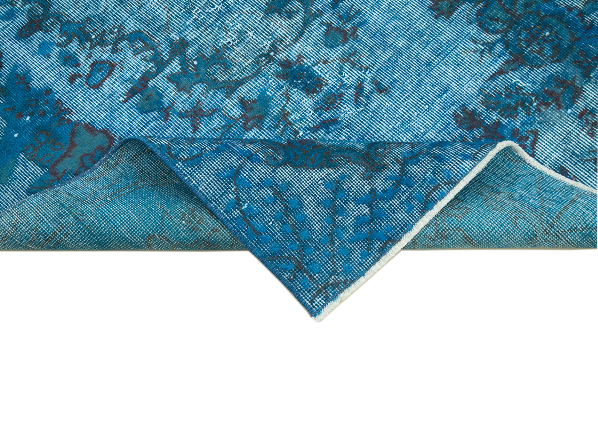 4x7 Turquoise Over Dyed Rug - 25725