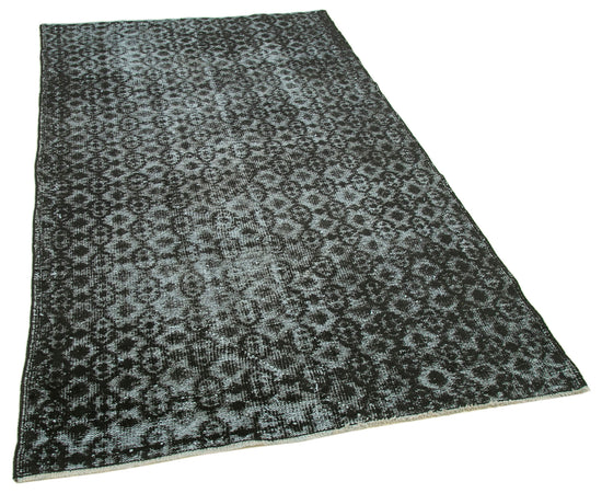 4x8 Black Over Dyed Rug - 25736