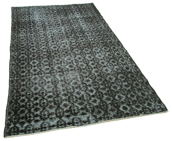 4x8 Black Over Dyed Rug - 25736