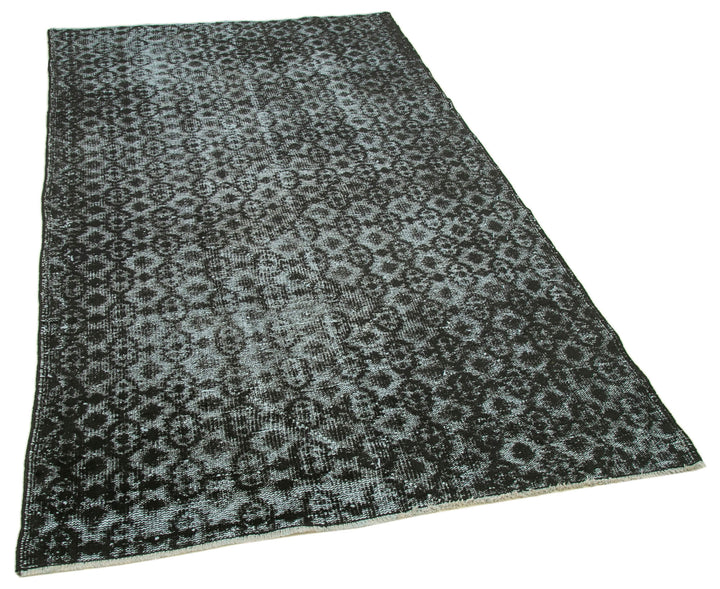 4x8 Black Over Dyed Rug - 25736