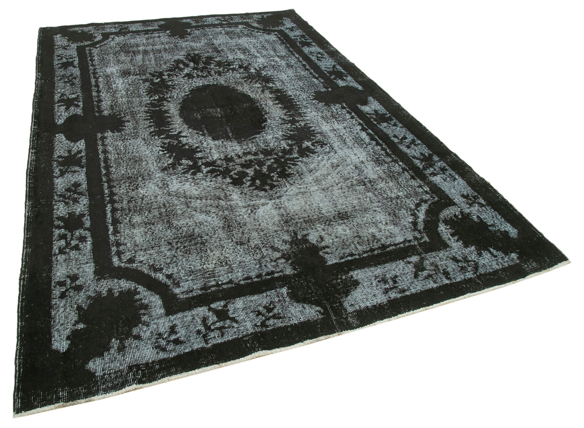 6x10 Black Over Dyed Rug - 25737
