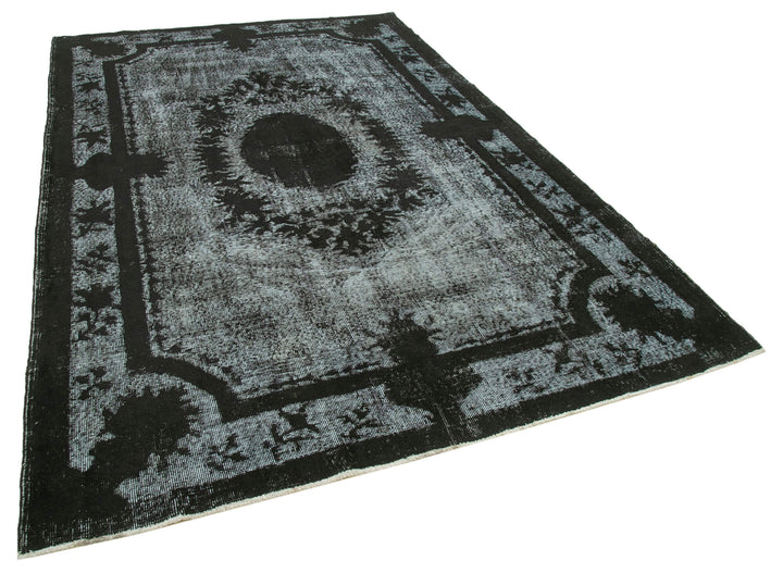 6x10 Black Over Dyed Rug - 25737