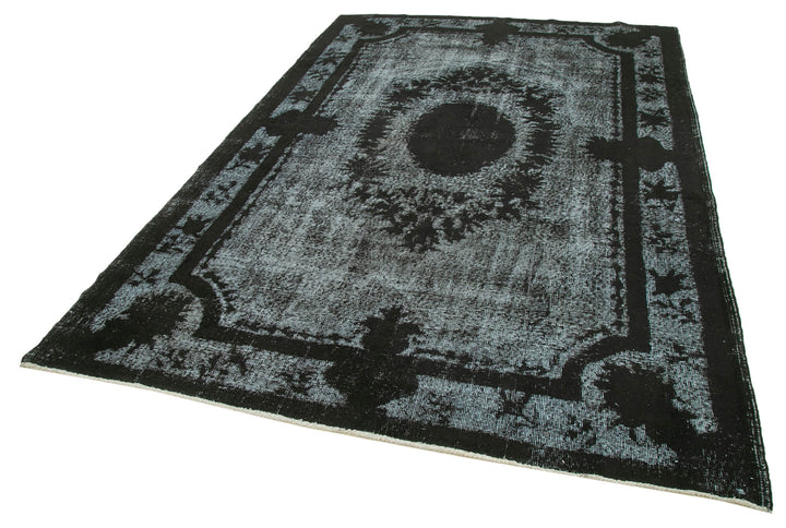6x10 Black Over Dyed Rug - 25737