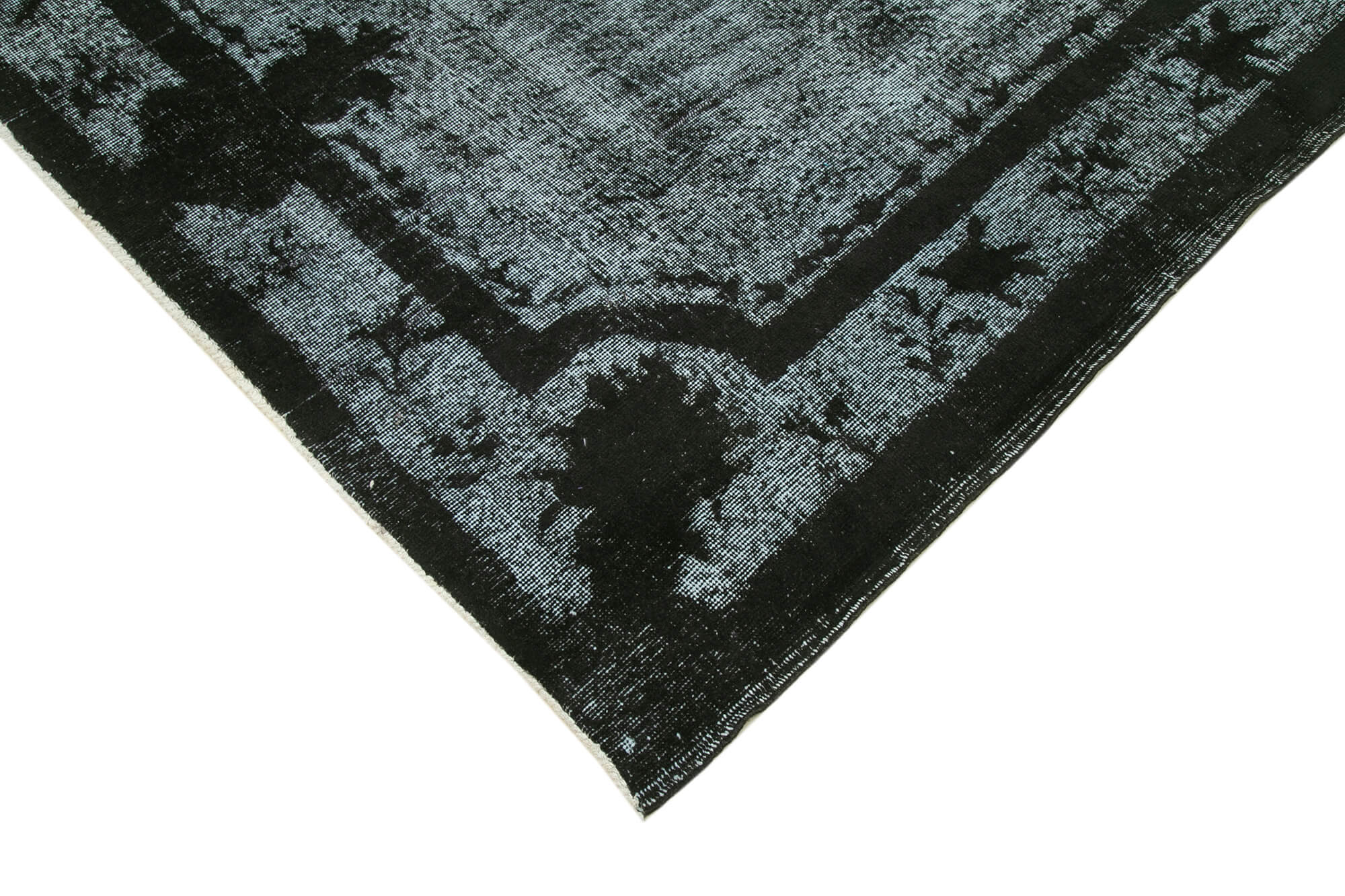 6x10 Black Over Dyed Rug - 25737