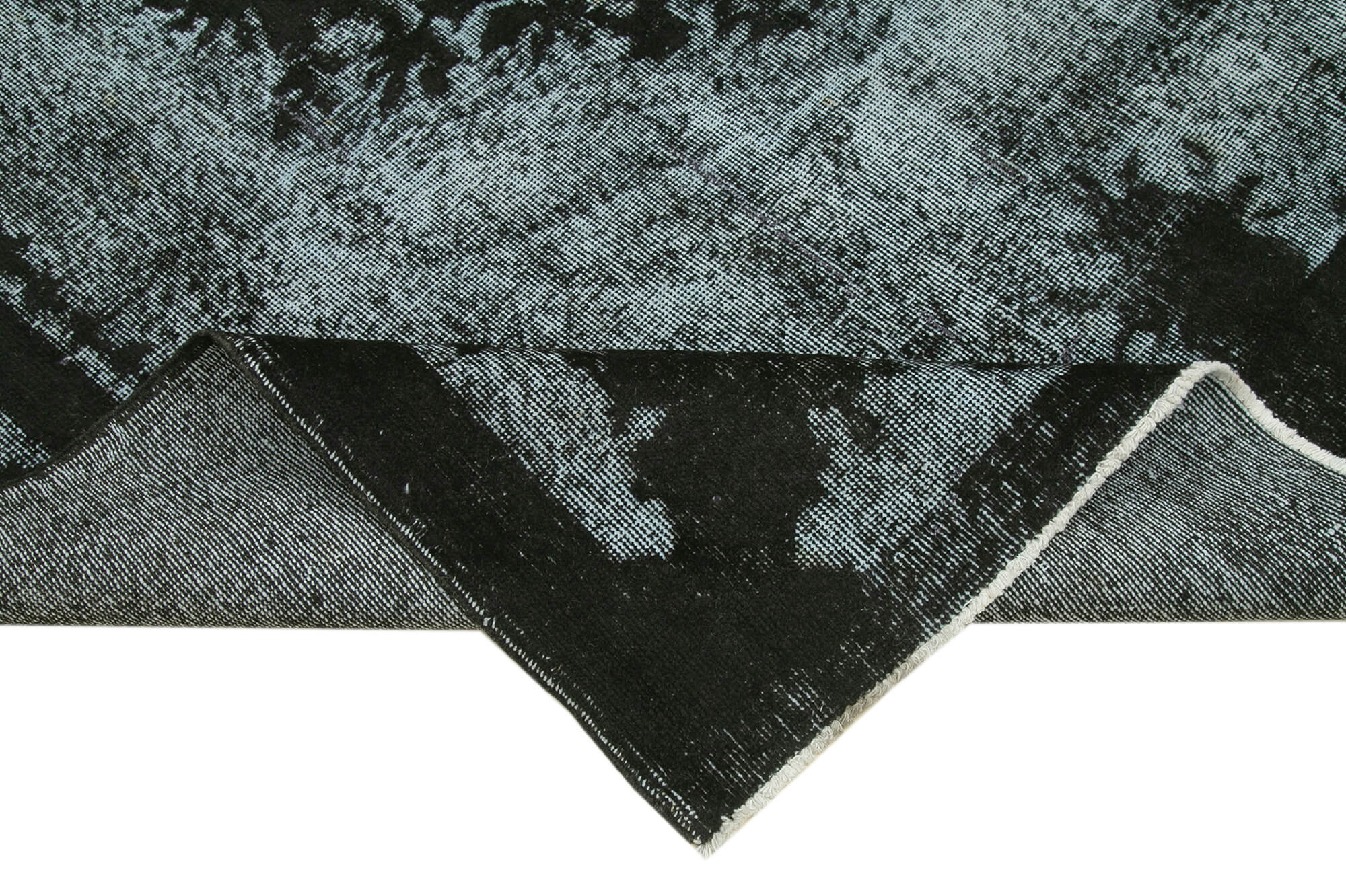 6x10 Black Over Dyed Rug - 25737