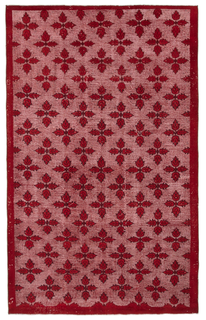 6x9 Red Over Dyed Rug - 25745