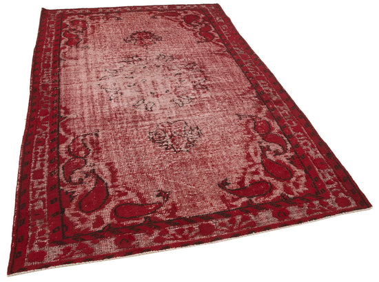 6x9 Red Over Dyed Rug - 25746
