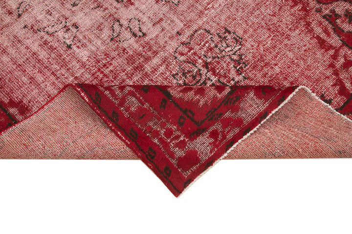 6x9 Red Over Dyed Rug - 25746
