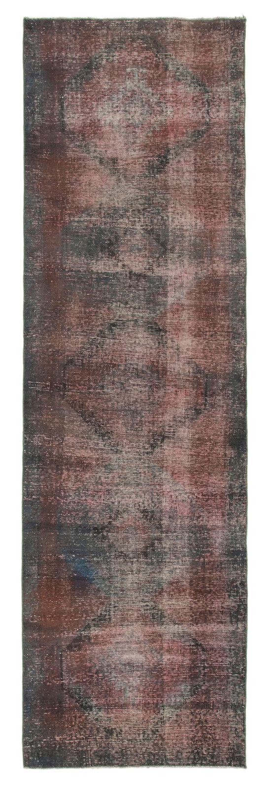 4x12 Grey Turkish Over Dyed Runner Rug - 2587