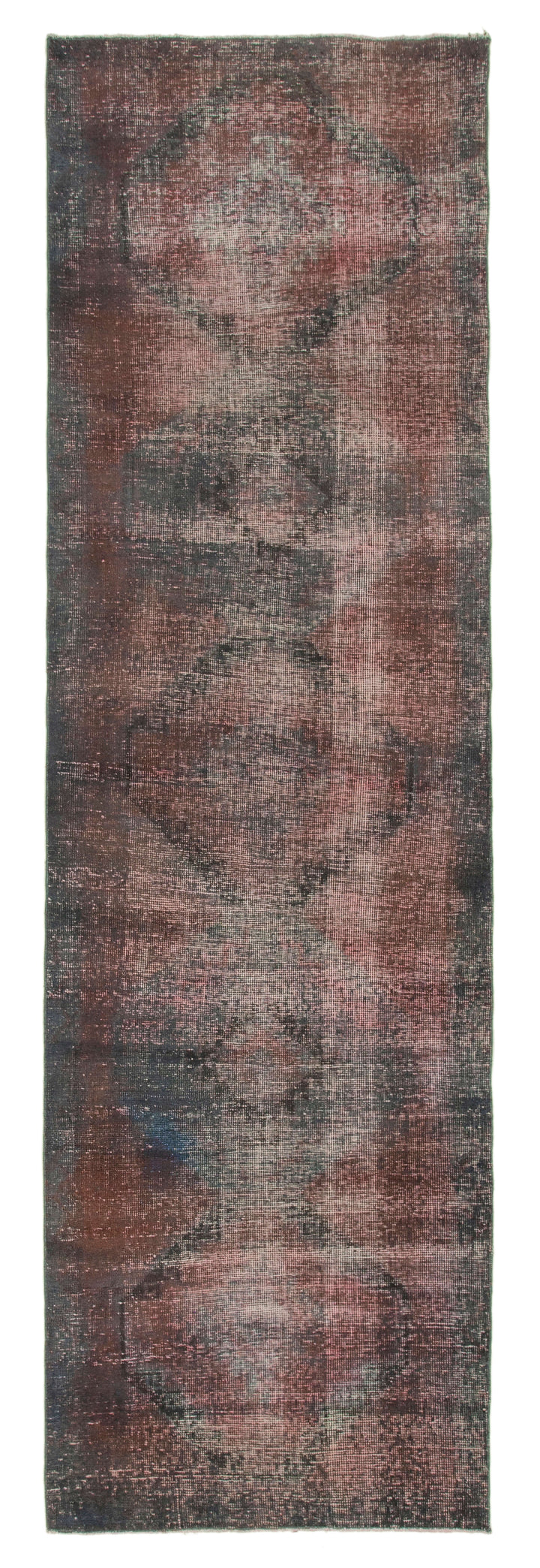 4x12 Grey Turkish Over Dyed Runner Rug - 2587