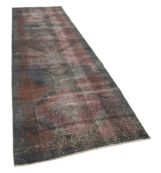 4x12 Grey Turkish Over Dyed Runner Rug - 2587