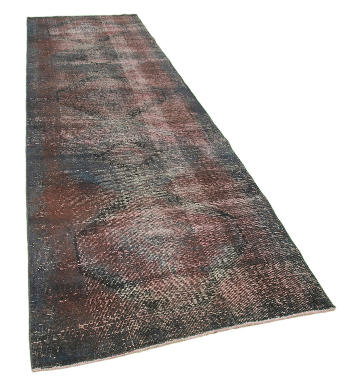 4x12 Grey Turkish Over Dyed Runner Rug - 2587