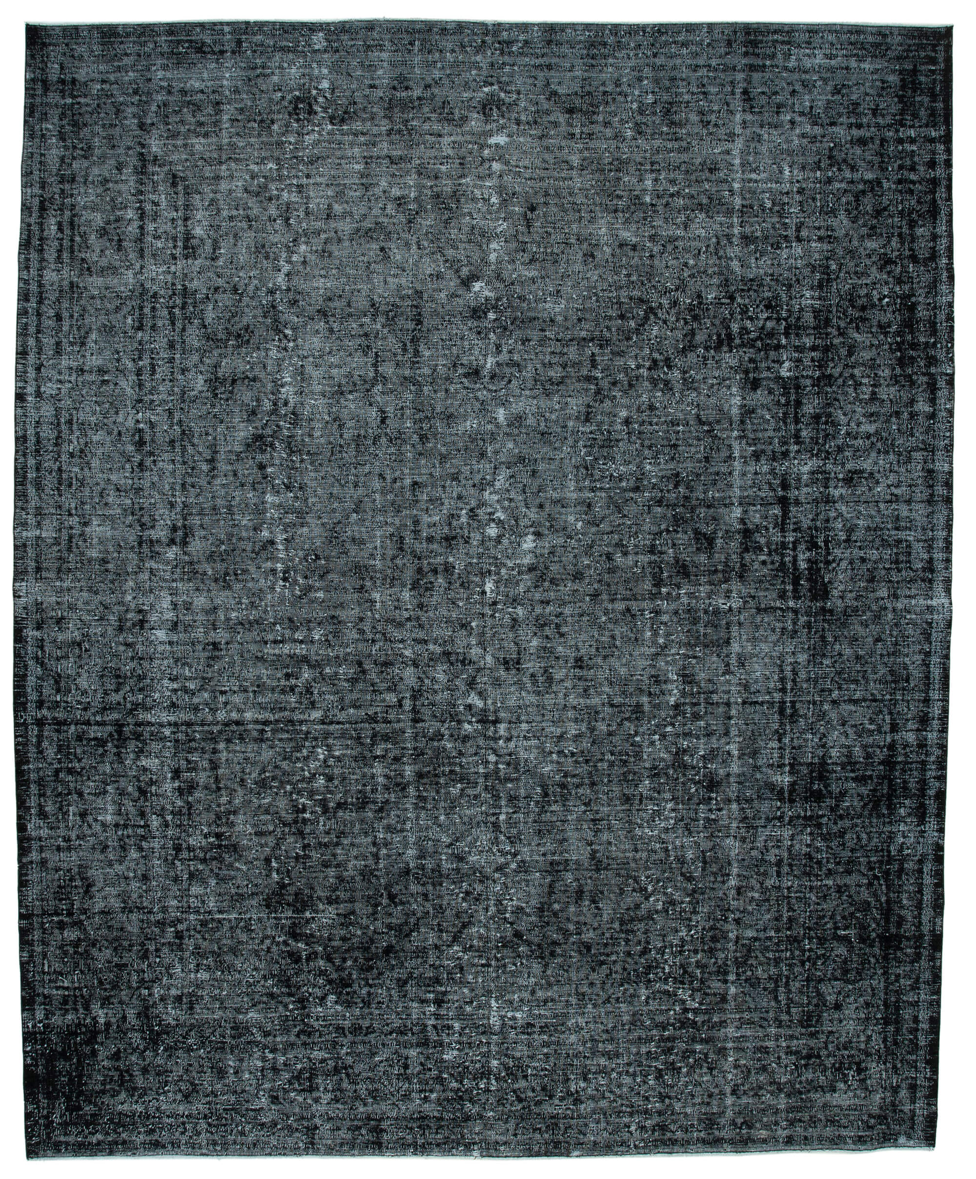 10x12 Black Overdyed Large Area Rug - 26424