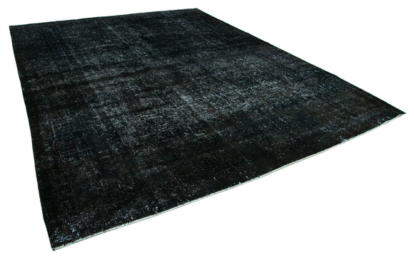 10x13 Black Overdyed Large Area Rug - 26430