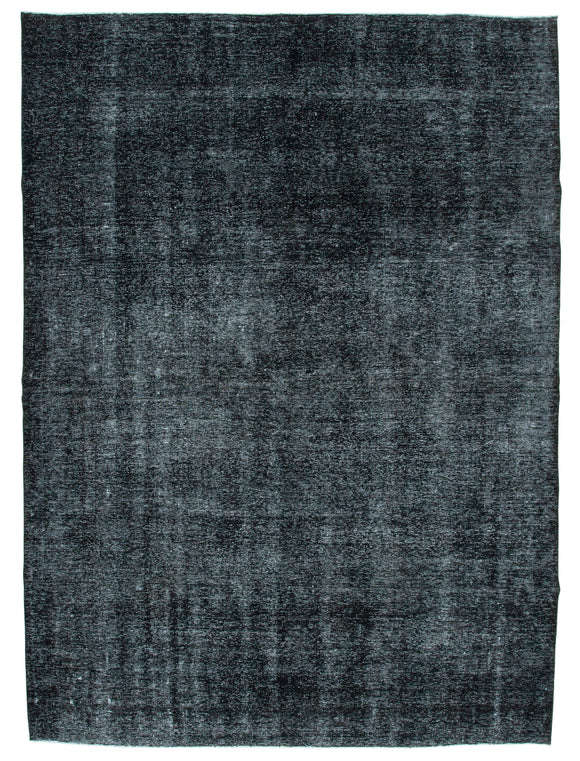 9x13 Black Overdyed Large Area Rug - 26473