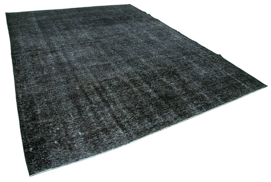 9x13 Black Overdyed Large Area Rug - 26473