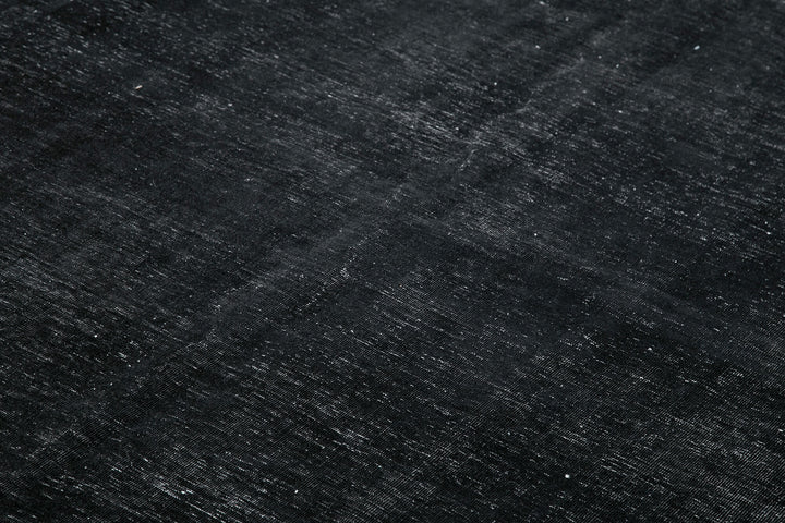 9x13 Black Overdyed Large Area Rug - 26586