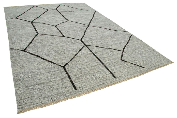 9x13 Grey Contemporary Area Rug - 26605