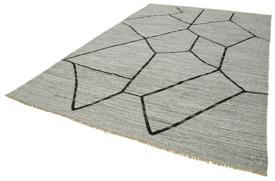 9x13 Grey Contemporary Area Rug - 26605