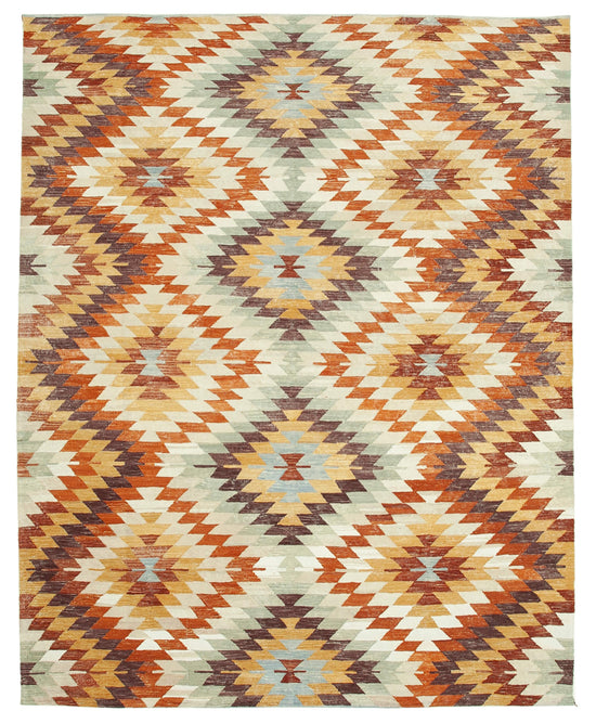 9x12 Multicolor Contemporary Area Rug - 26611