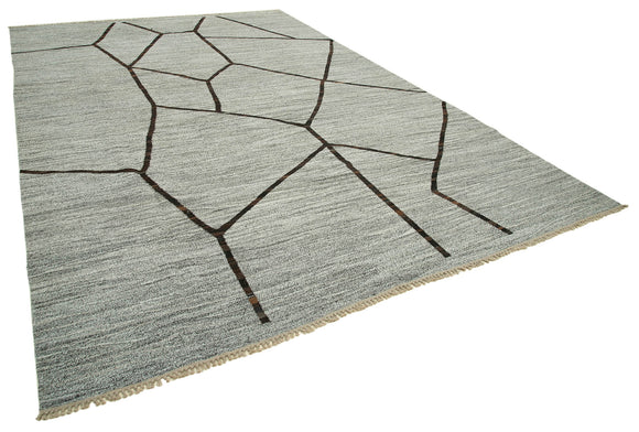 10x15 Grey Contemporary Area Rug - 26615