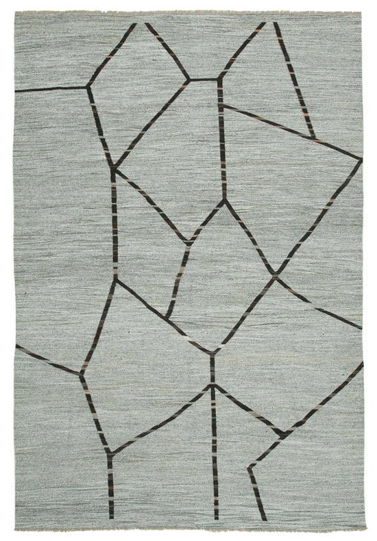 10x15 Grey Contemporary Area Rug - 26618