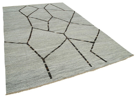 10x15 Grey Contemporary Area Rug - 26618