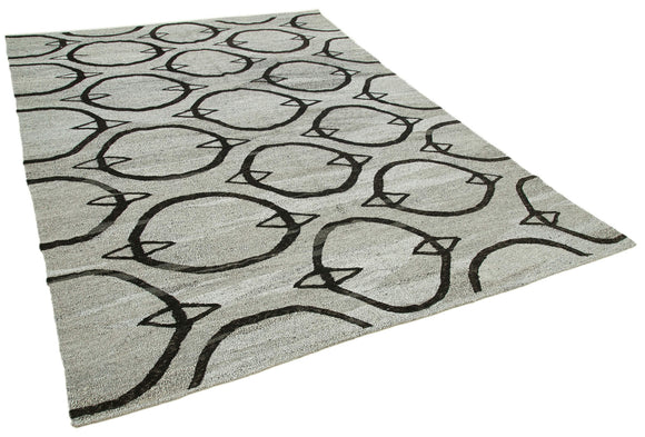 8x11 Grey Contemporary Area Rug - 26621