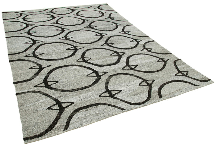8x11 Grey Contemporary Area Rug - 26621