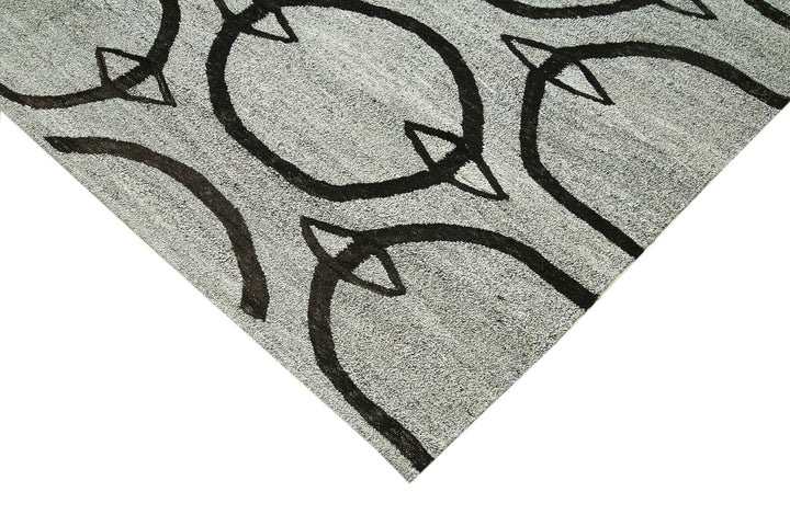8x11 Grey Contemporary Area Rug - 26621