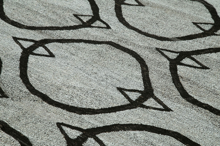 8x11 Grey Contemporary Area Rug - 26621