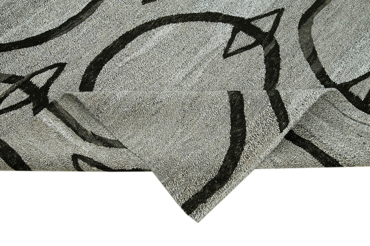 8x11 Grey Contemporary Area Rug - 26621