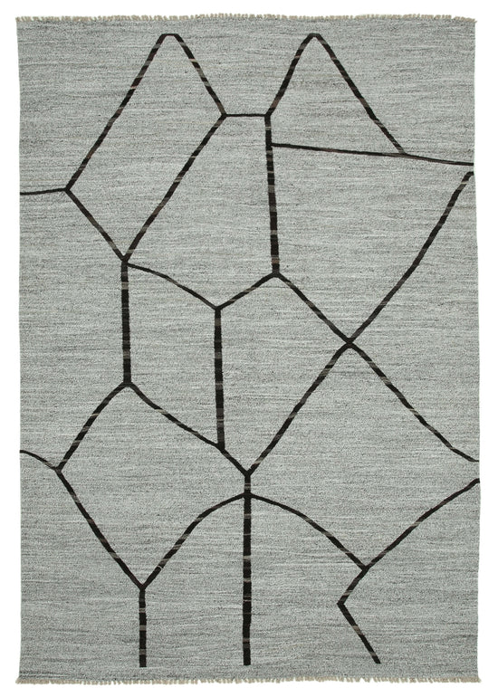 9x13 Grey Contemporary Area Rug - 26626