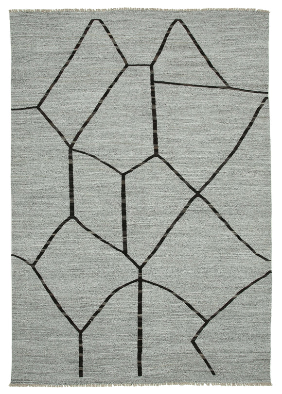 9x13 Grey Contemporary Area Rug - 26626