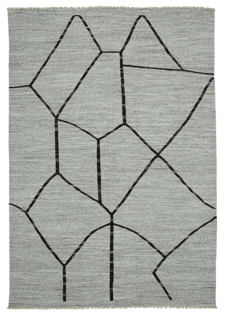 9x13 Grey Contemporary Area Rug - 26626